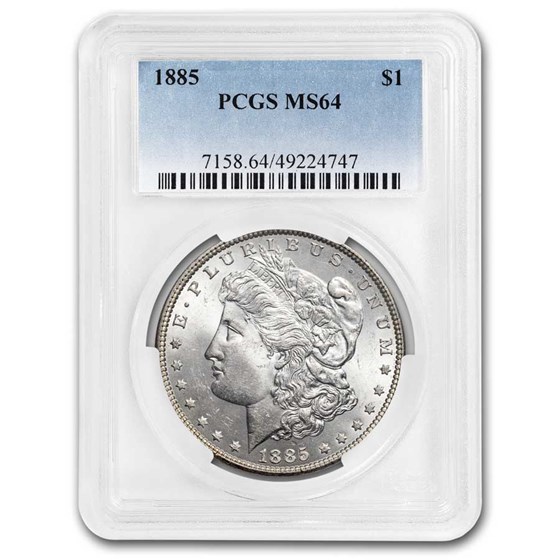 1885 Morgan Dollar MS-64 PCGS 1885 Morgan Dollar MS-64 PCGS